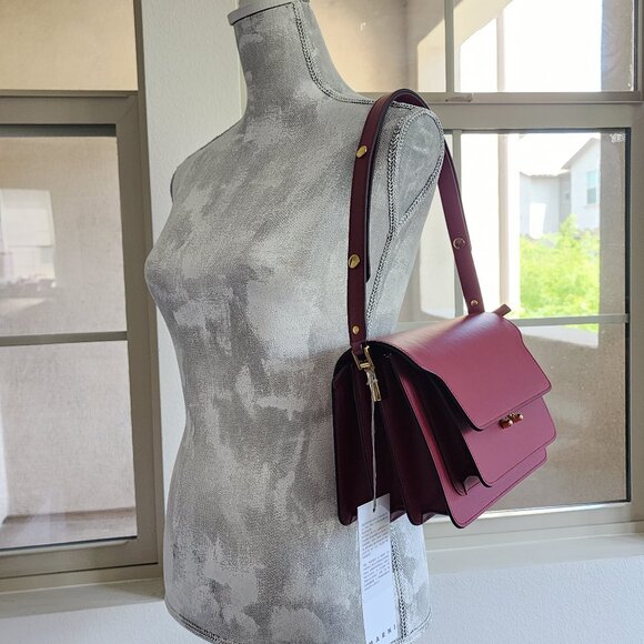 NWT-MARNI TRUNK BAG CALF SKIN MEDIUM โค๏ธ(#202) - Picture 12 of 12